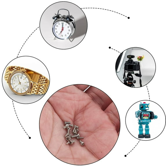 800Pcs Tiny Screws for Electronics,M1 M1.2 M1.4 M1.7 M2 304 Stainless Steel Phillips Flat/countersunk, Micro Small Pan Head Machine Screws Assortment Kit for Eyeglasses, Watches, Clocks, Mobile Phone