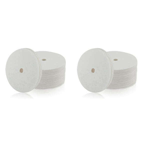 800Pcs Unbleached Percolator Coffee Filters, 3.75In Disposable Paper Filter, Disc Filters White
