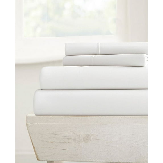 800TC King Size 4PC Sheet Set - Premium 800-Thread-Count 100% Egyptian Cotton, Fit Upto 24 inches Extra Deep Pockets Mattress - White