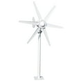 thumbnail image 1 of 800W 12V/24V Wind Turbines Generator, 6-Blade Fan Wind Turbines Generator Kit, Electromagnetic Electricity Producer Equipment-White, 1 of 8