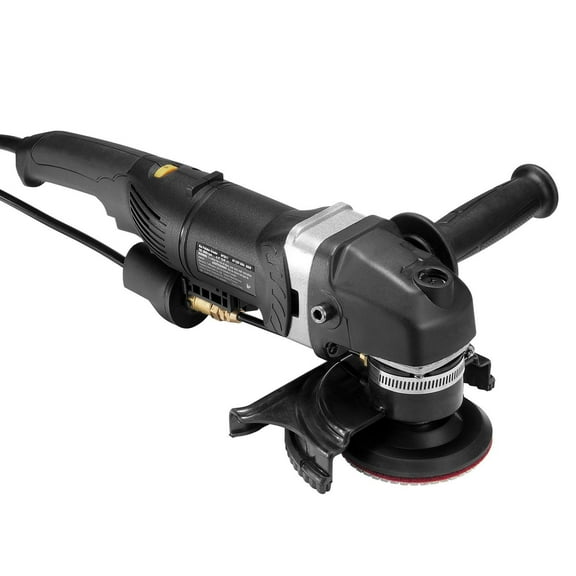 800W 4 Inch Wet Polisher Concrete Grinder 6 Variable Speed 7 Polishing Kits for Marble Granite Stone Tile with GFCI Switch 700 to 3000 RPM