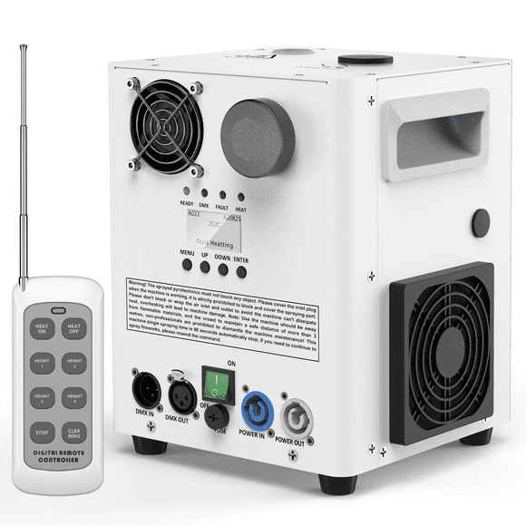 800W Cold Spark Machine Spray Electronic Flower Effect w/ Remote DMX512 for Wedding Musical (White)