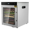 800W Food Dehydrator,10/12 Trays Stainless Steel Trays,Food Dehydrator