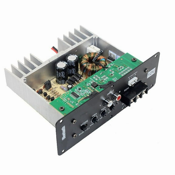 800W Full Tone Pure Bass Car Subwoofer Core Car Amplifier Board 12V High Power Subwoofer Amplifier with Bluetooth,1 x Power Amplifier,As Shown