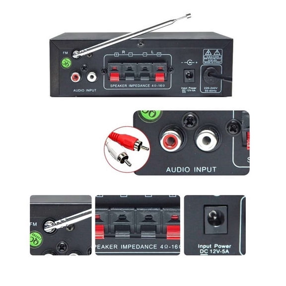 800W HIFI Bluetooth Amplifier Digital Home/Car Power Amplificador Stereo Subwoofer Music Player With Remote Control ,Scalable Fun