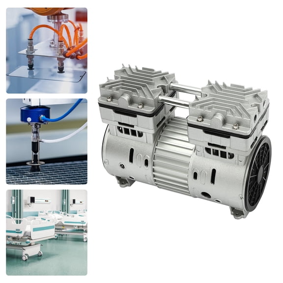 800W Oilless Vacuum Pump Air Pump Compressor Head Small Air Mute 4.5CFM 125L/min