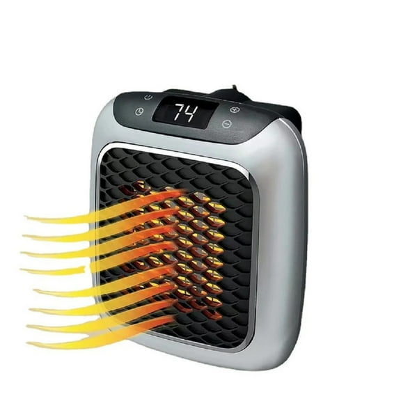 800W Portable Electric Heater In Wall Home Fan Heater With Remote Control, Mini Household Radiator Warmer For Room Office ,Wide Coverage Area