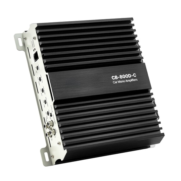 800W RMS Monoblock Class D Car Amplifier 1 Channel Subwoofer Amplifier 1 2 4 Ohm Stable Remote Level Control Low Pass Filter Bass Boost Phase Shift