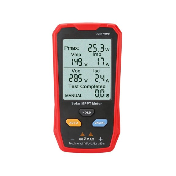 800W Solar Panel Tester, Photoic Multimeter Big LCD Screen 5.6x3x0.8inch ,Solar Testing Tool