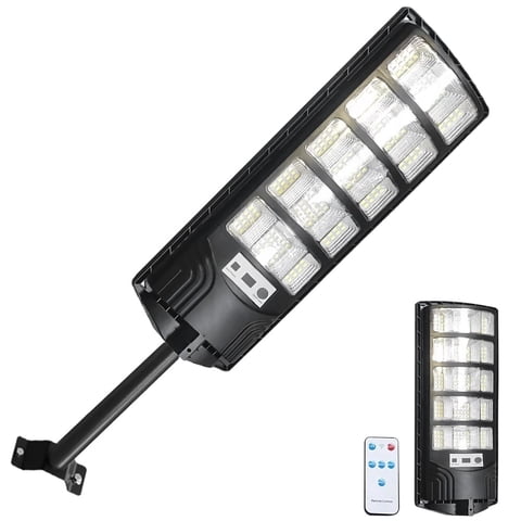 800W Solar Street Lights Outdoor Waterproof, 10000LM Super Bright Commercial Parking Lot Lights Street Lamp, LED Flood Lights Motion Sensor for Outdoor Garden Yard Patio