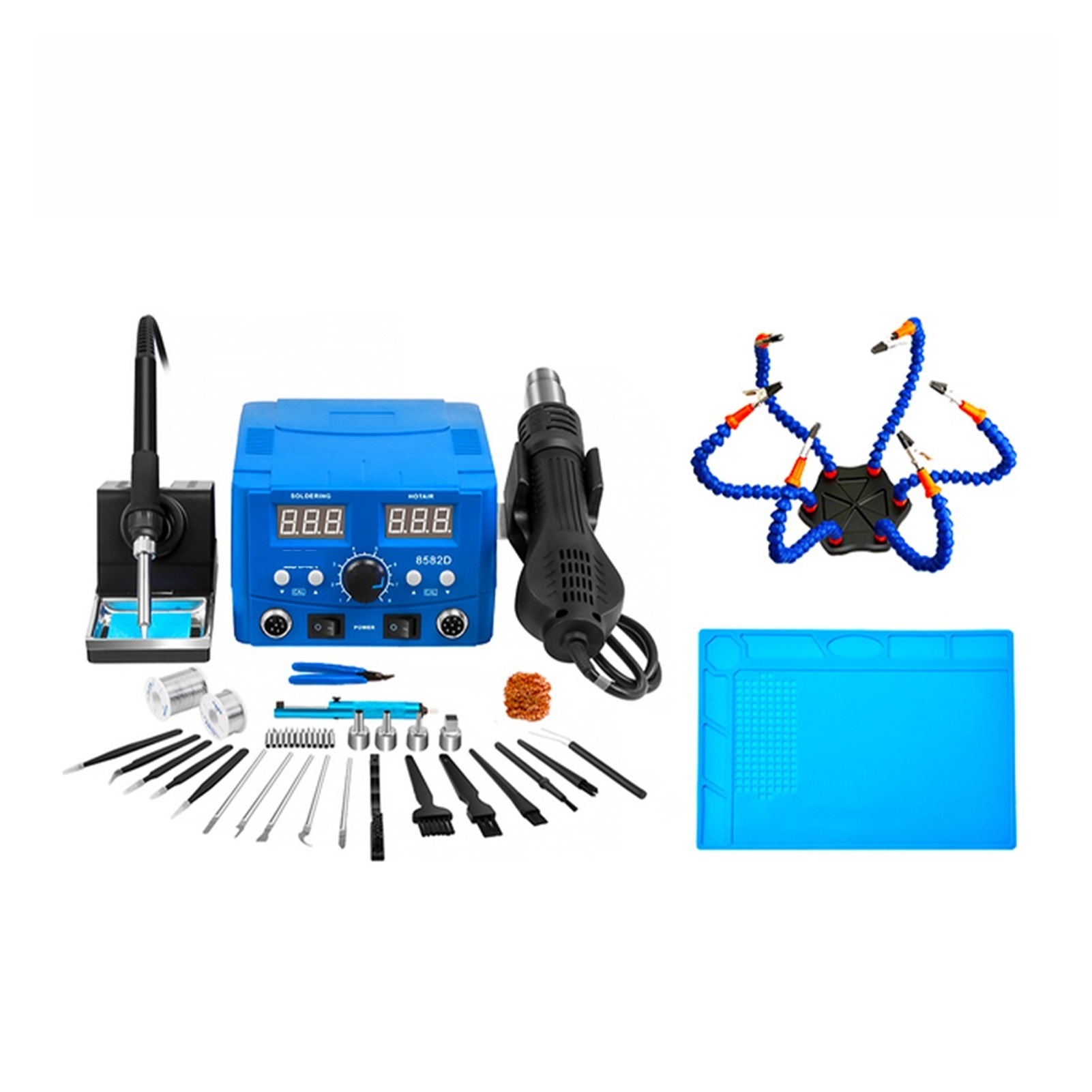 800W Soldering Station 2 In 1 Electric Hot Air Gun Led Display Electric