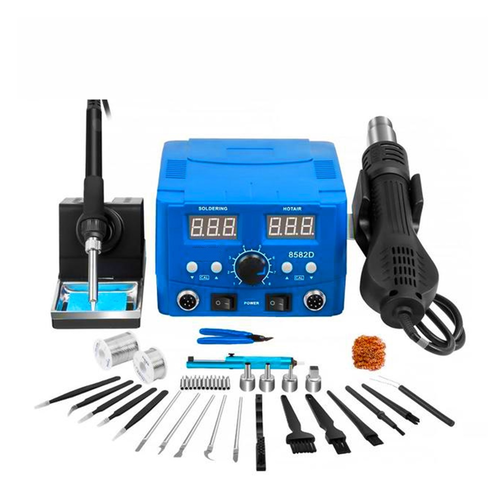 800W Soldering Station 2 In 1 Electric Hot Air Gun Led Display Electric