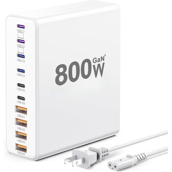 800W   Station, 120W PD GaN5    C  Block-10 Port, Type C for PC Laptop  /Air  Compatible with  17 16  , , Galaxy