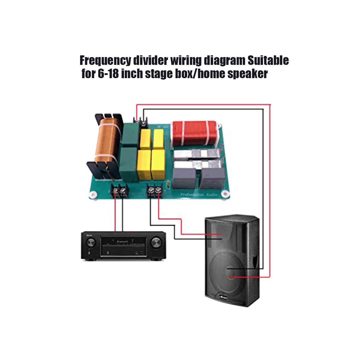 800W Tweeter Woofer Speaker 2 Way Crossover 2800Hz PA280 Treble Bass