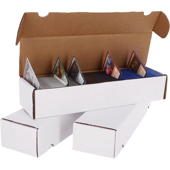 800ct Trading Card Storage Boxes - 3 Pack | Organizer for Sports Cards, MTG, Pokemon, and Card Games