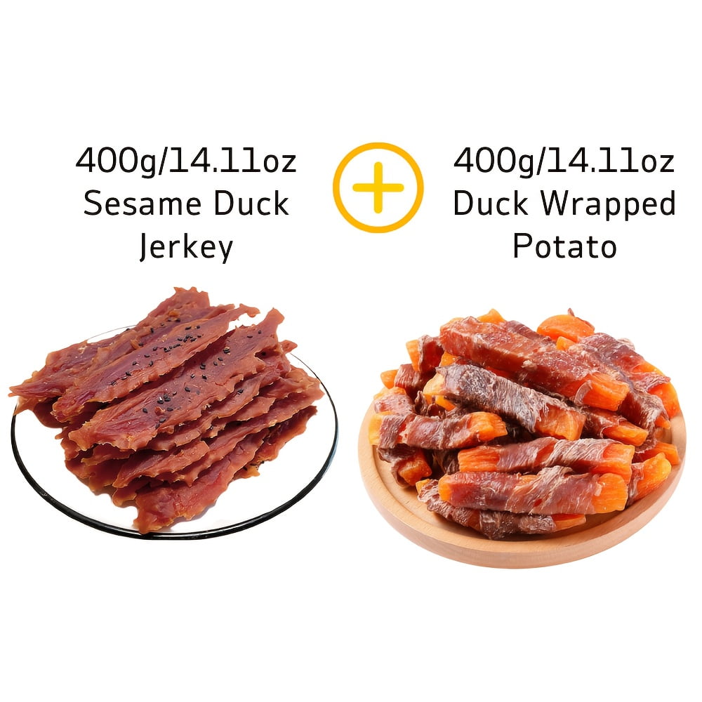 800g/1.76LB Mixed Flavor Series, Easily Digestible, Dog Chews Long Lasting, And High Protein, Low Fat, Perfect Training Reward Snack For Small, Medium and Large Dogs