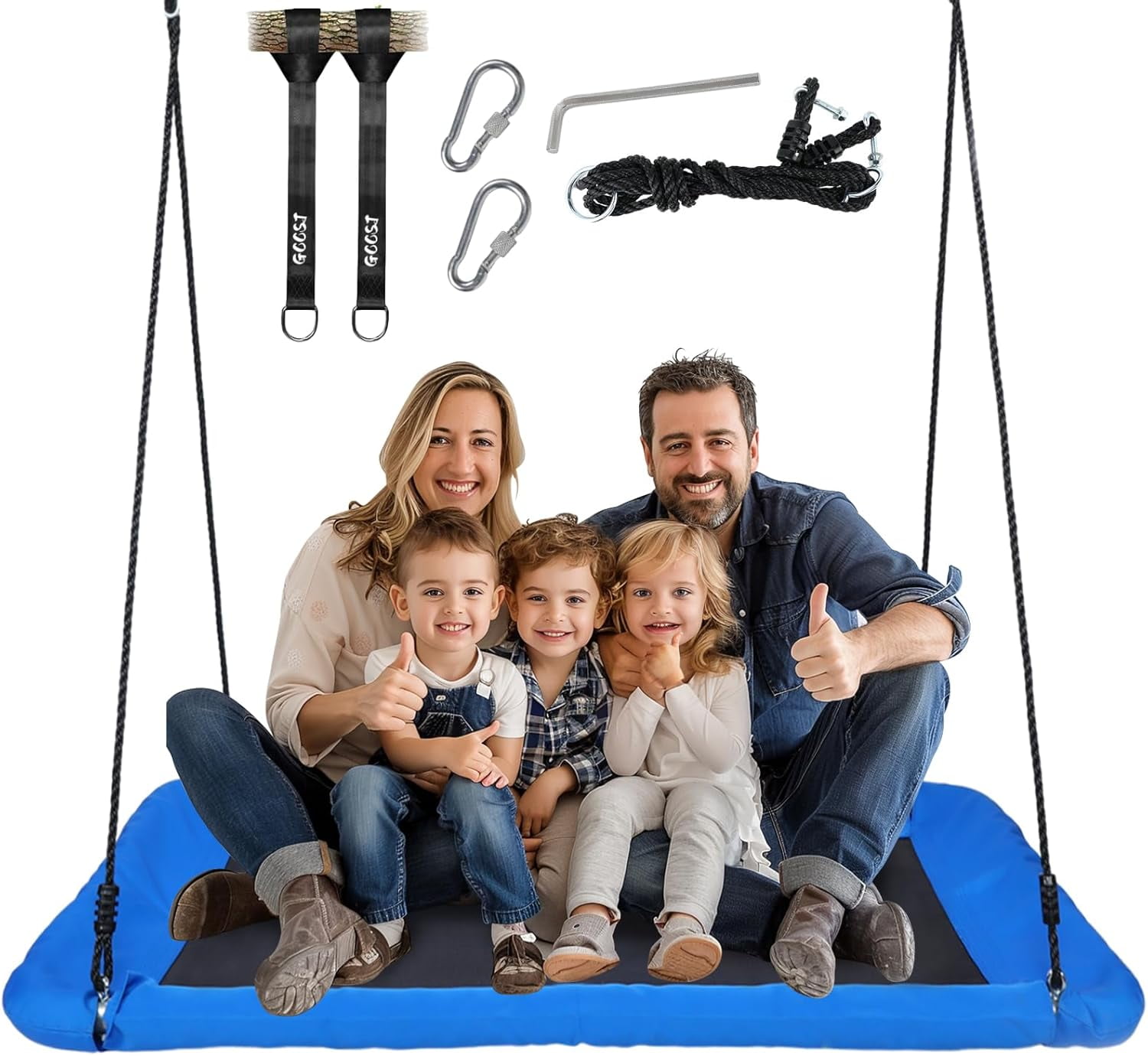 Giant 60 Inch Platform Tree Swing 800lb Capacity Outdoor GCCSJ