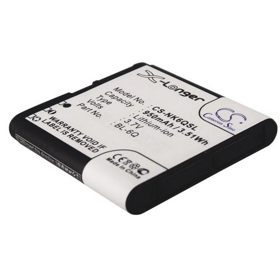 800mAh BL-6Q Battery for Nokia 6700 Classic 6700 classic Illuvial