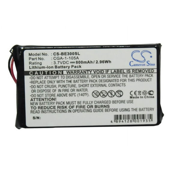 800mAh Casio CGA-1-105A Battery for Cassiopeia BE-500 Cassiopeia BE-300