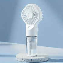 800mAh USB Rechargeable Misting Fan  Portable Handheld Bladeless Cooling Fan with Mist Spray  Mini Personal Fan for Indoor Outdoor Use  Office Travel Camping