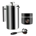 800ml/1000ml French Press Coffee Maker Pot Stainless Steel Double