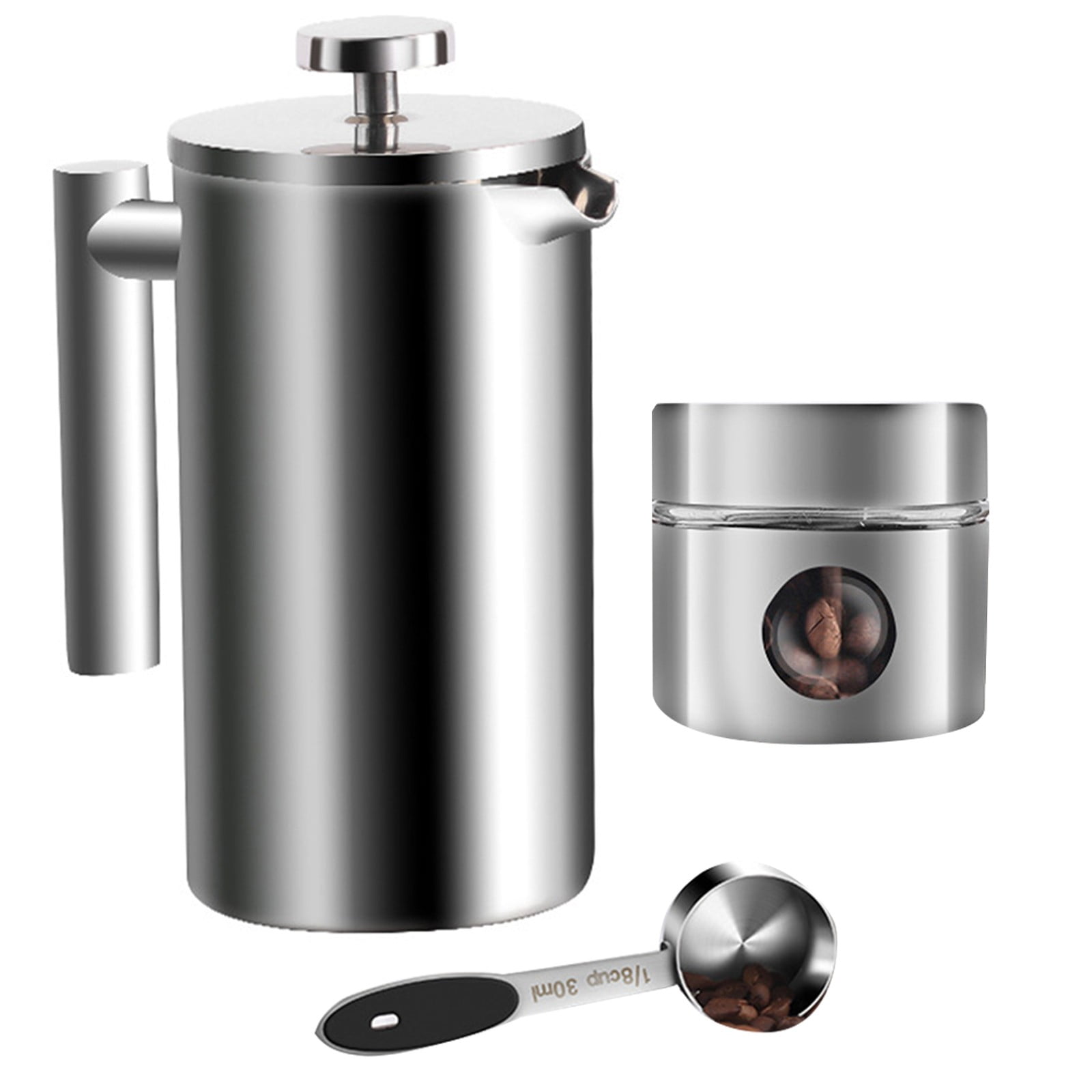800ml/1000ml French Press Coffee Maker Pot Stainless Steel Double