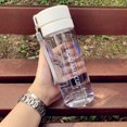thumbnail image 1 of 800ml/600ml Large Capacity Sports Fruit Lemon Juice Drinking Bottle Infuser Clear Portable Outdoor Sport Plastic Water Bottle, 1 of 3
