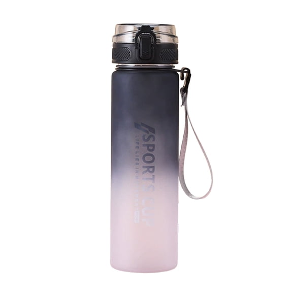 800ml Gradient Color Portable Straight Drinking Bottle with Tea Infuser, One-Press Open Lid and Leak-Proof Seal, Large Capacity Sports Water Bottle for Youngsters and Fitness Enthusiasts