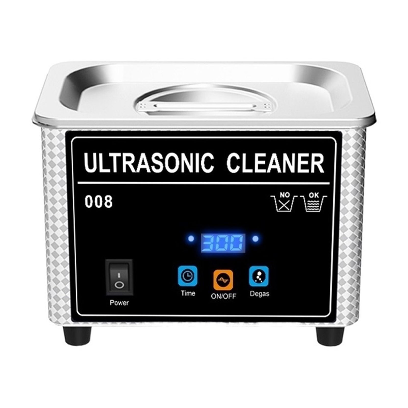 800ml Household Digital Ultrasonic Cleaner 80W Stainless Steel Bath Degas Ultrasound Washing for Watches Jewelry