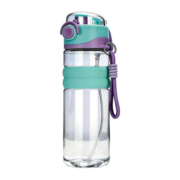 800ml Spray Water Bottle Portable Sports Drinking Bottle with Mist Function and Carry Handle