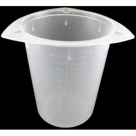 800ml Tri-Pour Polypropylene Tri-Pour Beaker No Spill Pour Design