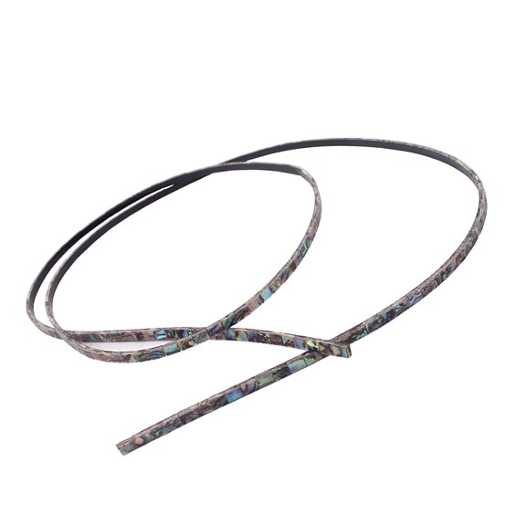 800mm Abalone Shell Binding Purfling Strips Trim Inlay for Guitar Bass Ukulele Accessories 3mm Width GF105 (Colorful)
