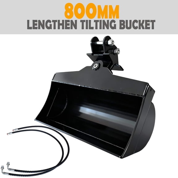 800mm Lengthen Tilting Bucket Attachment for Mini Excavators 0.8Ton-2Ton