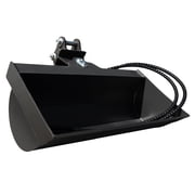 800mm Tilting Bucket with Pins & Hydraulic Hoses   Heavy-Duty Attachment for 1-1.8 Ton Mini Excavator.in-Stock in The US, 90MM/3.54in Span, 25MM/0.98in Hole Diameter, 90MM/3.54in Central Wheelbase