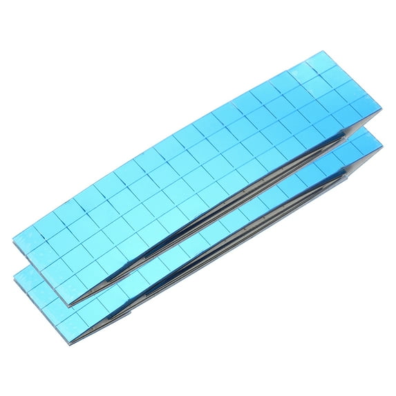 800pcs Mosaic Tile Sticker, 10x10mm Self-Adhesive Square Glass Tiles for Craft, Disco Balls, Photo Frame, Blue