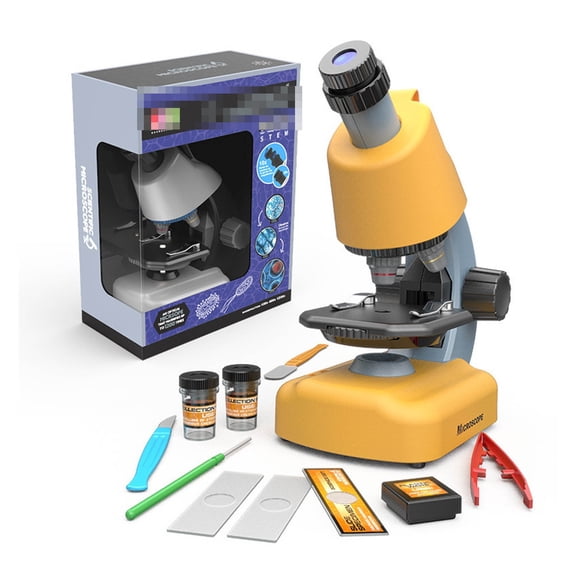 800x Children's Educational Microscope, Scientific Experiment, Student Learning, Introductory Microscope HD, High Magnification ,Wide and Clear Vision