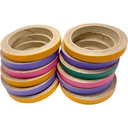 8013 Big 4 Inch Donuts Pk12 M&M Bird Toys - Pet Safe Colorful Compressed Cardboard