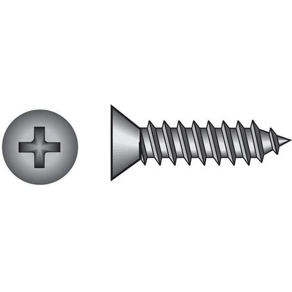 80152 No. 4 x 0.75 in. Steel Sheet Metal Screws