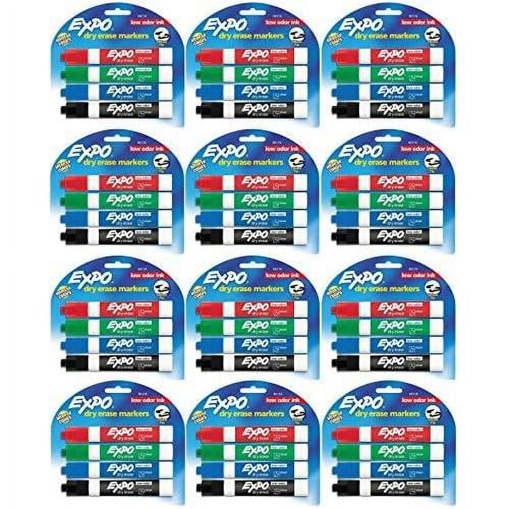 80174 low odor chisel point dry erase marker pack, designed for