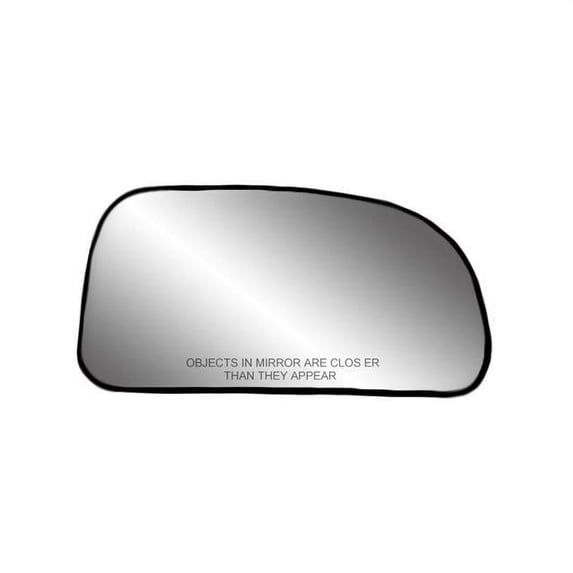80188 - Fit System Passenger Side Non-heated Mirror Glass w/ backing plate, Buick Rainier, Chevrolet Trail Blazer, Isuzu Ascender 02-08, GMC Envoy Mid Size 02-07, 4 5/ 8" x 8 5/ 8" x 8 7/ 8"