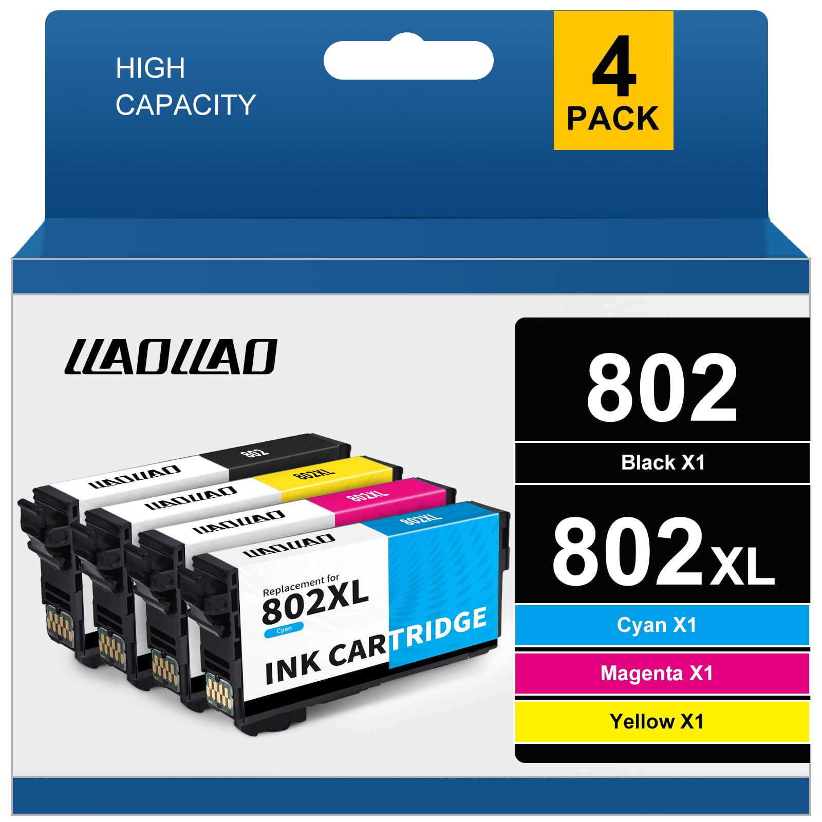 802 Ink Cartridge for Epson 802XL 802 XL Ink for Epson Workforce Pro WF