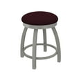 thumbnail image 1 of 802 Misha 18" Swivel Vanity Stool with Anodized Nickel Finish and Canter Bordeaux Seat, 1 of 2
