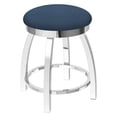 thumbnail image 1 of Holland Bar Stool Co Misha Metal Swivel Dining Stool with Faux Leather Seat, 1 of 2