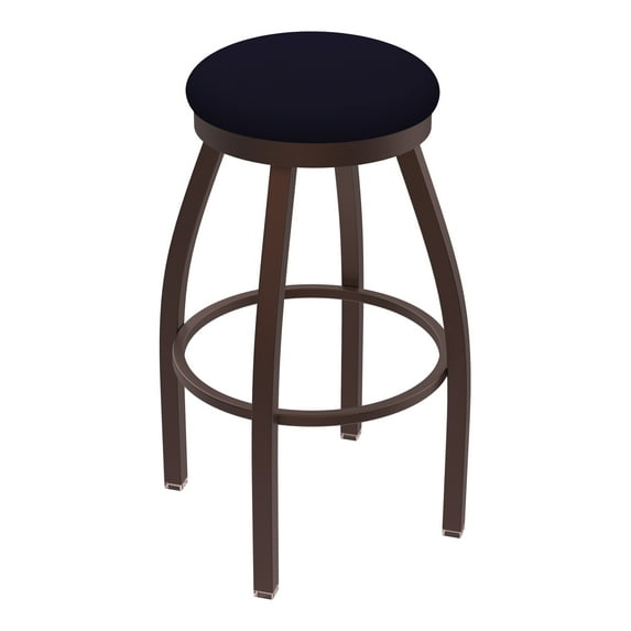 802 Misha 25" Swivel Counter Stool with Bronze Finish and Canter Twilight Seat
