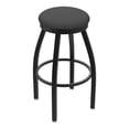 thumbnail image 1 of 802 Misha 30" Swivel Bar Stool with Black Wrinkle Finish and Canter Storm Seat, 1 of 2