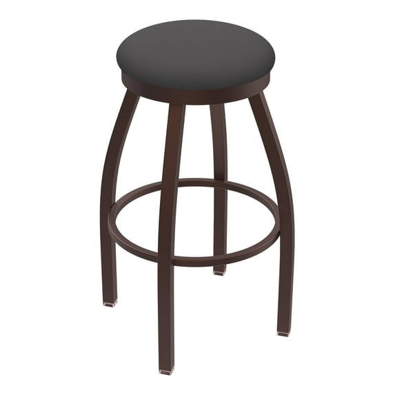802 Misha 30" Swivel Bar Stool with Bronze Finish and Canter Storm Seat