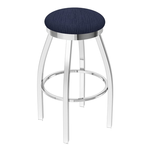 802 Misha 30" Swivel Bar Stool with Chrome Finish and Graph Anchor Seat