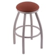 thumbnail image 1 of Holland Bar Stool Co. 802 Misha 36"" Bar Stool with Stainless Finish, Rein Adobe Seat, and 360 swivel, 1 of 2