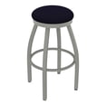 thumbnail image 1 of 802 Misha 36" Swivel Extra Tall Bar Stool with Anodized Nickel Finish and Canter Twilight Seat, 1 of 2