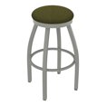 thumbnail image 1 of 802 Misha 36" Swivel Extra Tall Bar Stool with Anodized Nickel Finish and Graph Parrot Seat, 1 of 2